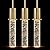 3 Pack Mini Integrated Hanging Crystal Kitchen Island Modern Concise Rod Pendant Ceiling Light Fixture,Gold Finish Kitchen Island Dining Room Bedroom Hallway,