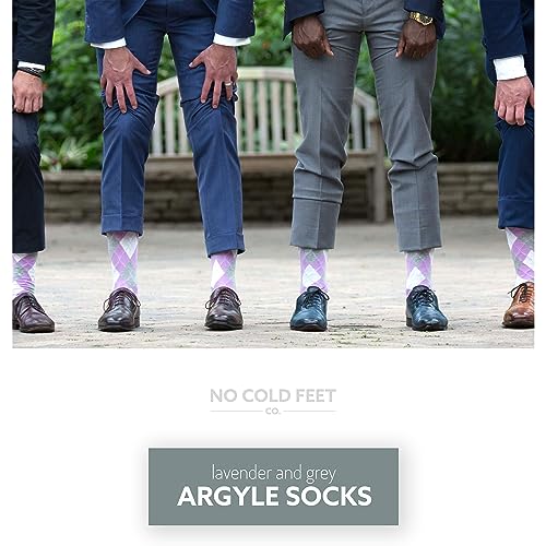 Fun Colorful Purple Novelty Socks for Men for Dress Casual Formal Groomsmen Wedding, One Pair3