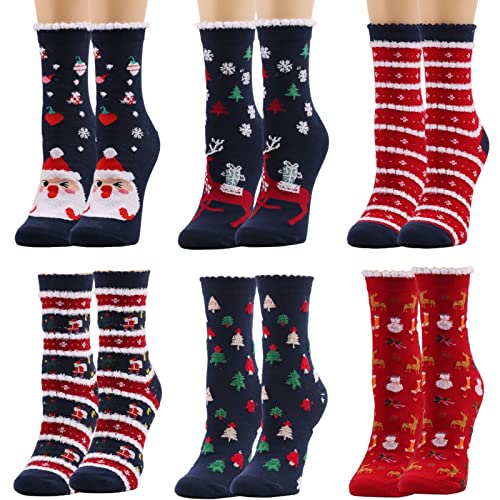 Wollen Sokken Voor Winter Christmas Santa Claus Sokken Wollen Animal Fashion Christmas Socks Dames Warm Comfortabele Tube Sock Warme Zachte Geschenken Wintersokken Set Voor Dames En Heren - Afbeelding 7