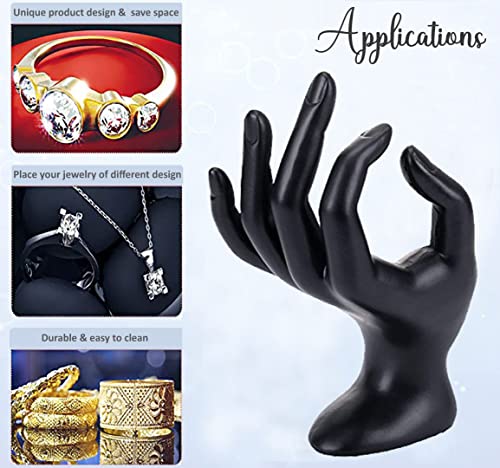 Image of SYGA Ring Holder Hand Shape Plastic Jwellery Stand