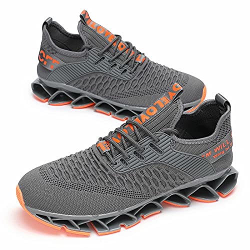 Image of Vooncosir Men's Fashion Sneakers Breathable Mesh Running Shoes Blade Non Slip Soft Sole Casual Athletic Walking Shoes