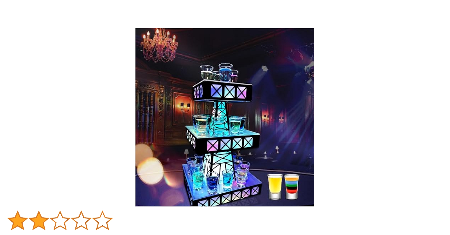 Amazon｜テキーラ観覧車 ワインラック 昇格デザイン｜冷酒グラス