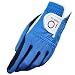 FINGER TEN Men's Golf Glove Rain Grip Black Grey Color Pack, Durable Fit Hot Wet All Weather, Left Hand Set Size Small Medium Large XL
