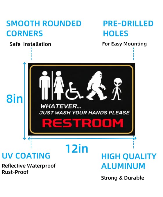 Save on Funny Alien Bathroom Sign with Code ZHENJ8O8 - Image 6