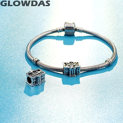 The White House Charms fit Pandora Moments Bracelet, Antique 925 Sterling Silver American Washington DC Charm USA Beads, Gifts for Holiday/Valentines/Birthday3