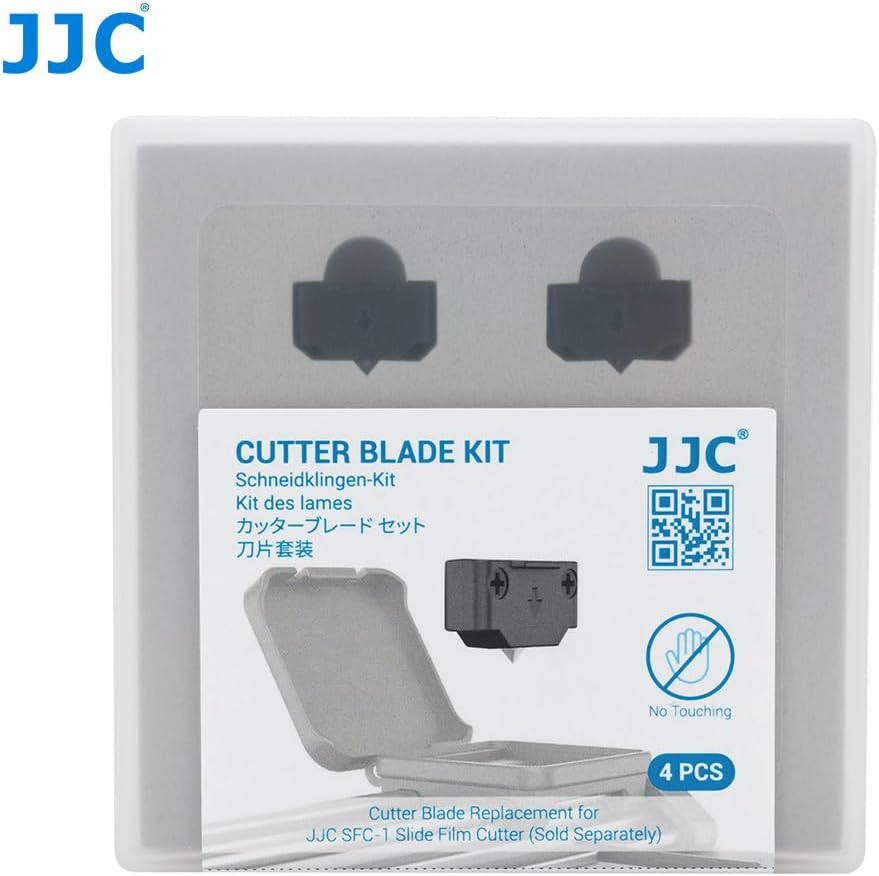 4 Pcs Replacement Cutter Blade Kit for JJC 35MM Film & 120 Slide Film Cutter Trimmer, Smooth and Easy Cuts（4 Pack Blades Replacement Only