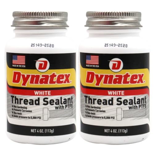 Dynatex Thread Sealant with PTFE 4 oz Bottle (2 Pack)