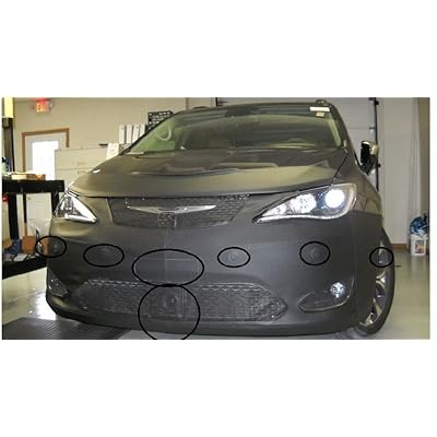 Lebra 2 darabos el&uuml;lső fed&eacute;l fekete - aut&oacute;maszk melltart&oacute; - illeszkedik - 2017 17 Chrysler Pacifica Limited, csak a Touring L & Touring L Plus