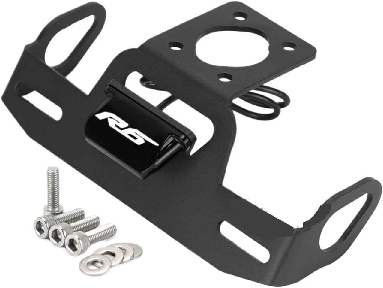 Compatible with YZF R6 2006-2022 License Plate Holder Motorcycle Accessories Number Bracket Tail Tidy Eliminator Frame YZFR6(Blue)