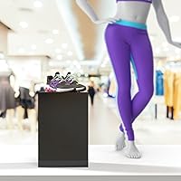 Vista 64 de Acrylic Display Riser Box Clear Plexiglass 12" x 12” x 19” No Lid Hollow Pedestal 5 Sided Display Trinkets Flowers Dust Cover Bin Collectible Items