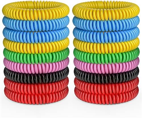 Kompoll 48 Pack Mosquito Repellent Bracelets, Individually Wrapped, DEET Free, Natural and Waterproof Mosquito Bracelets for Kids and Adults