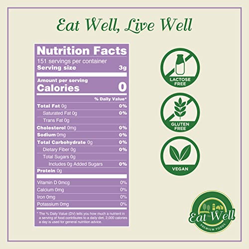 Eat Well Lavender Flowers - 16oz Large Size | Dried Lavender Petals | Edible Culinary Lavender for Lavender Tea, Baking & Cooking | Versatile Ingredient for Soap & Home Fragrance