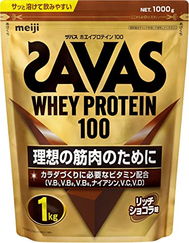 ザバス(SAVAS) ホエイプロテイン100 リッチショコラ味 1㎏...