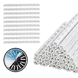 Bicicleta aplicable: los reflectores de rueda de bicicleta están diseñados con una longitud de radio de 8 cm y un diámetro interior de 1,9-2,4 mm, adecuado para radios redondos de más de 8 cm de longitud, confirme antes de comprar.
