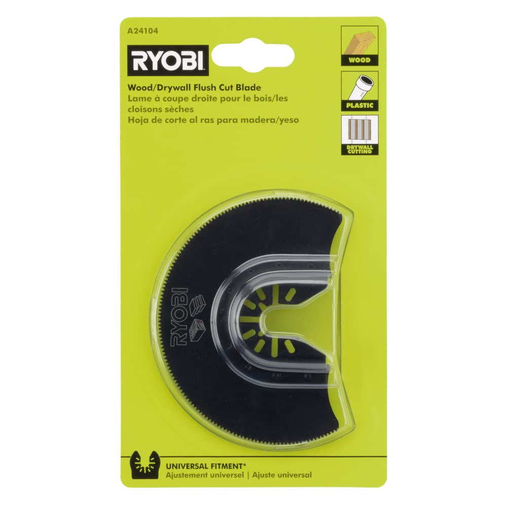 RYOBI Multi Tool Wood/Drywall/PVC Flush Cut Blade (Blade Only)