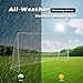 HomGarden 12' x 6' Portable Soccer Goal Football Post Target Net Tournament Regulation Training Aid Ultimate Backyard Outdoor Kids Soccer Goal