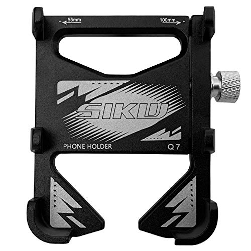 Suporte para telefone, Andoer Suporte para telefone de bicicleta em liga de alumínio Suporte de tele