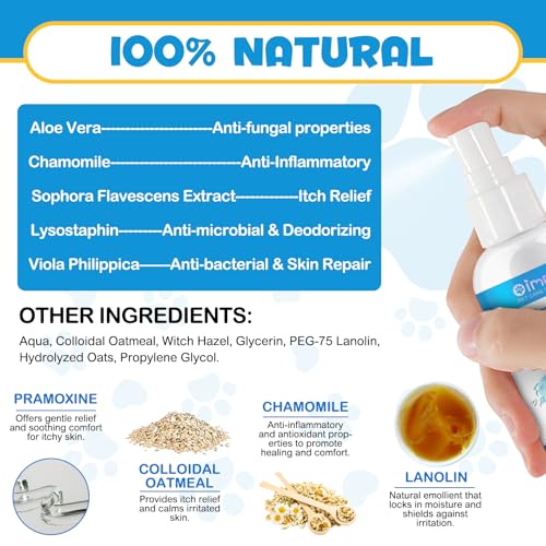 Hunde Analdrüsen Spray-120 ml Lindert schnell Analdrüsenreizungen und lindert Juckreiz,Stoppt das Scharren,Beseitigt hartnäckige Gerüche,Schmerzlindernd und Juckreizstillend,Sicher für alle Tiere