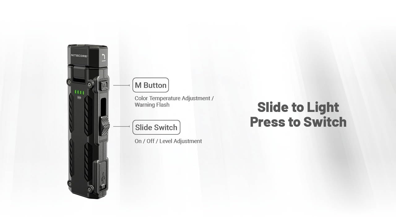 Amazon.co.jp: Nitecore EDC09 1600ルーメン EDC懐中電灯 102°回転回転