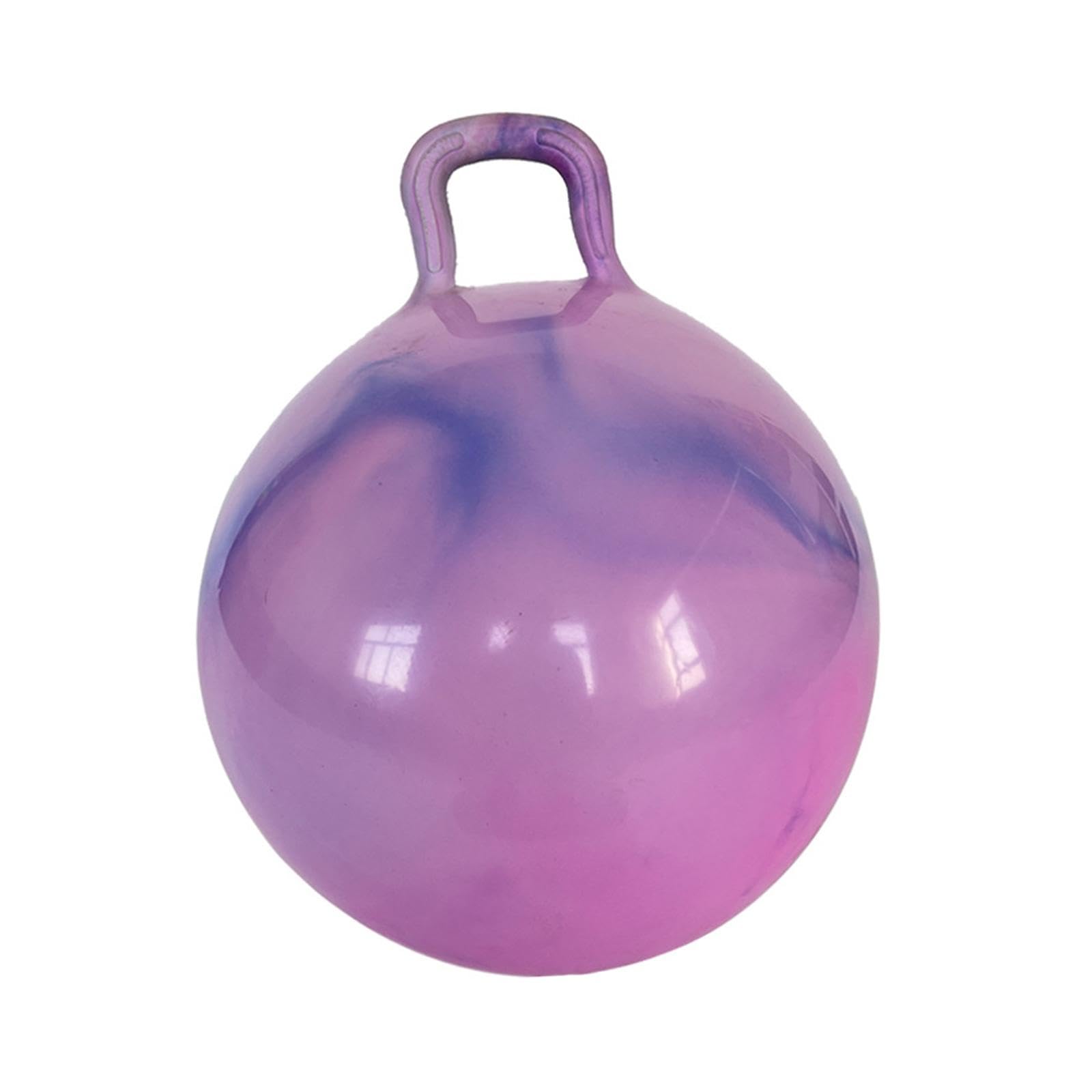 Pelota con Asa, Pelota de Ejercicio, Juego de Jardín Al Aire Libre, 55 Cm de Diámetro, para Pelota, Juguete para Niños, Púrpura Claro