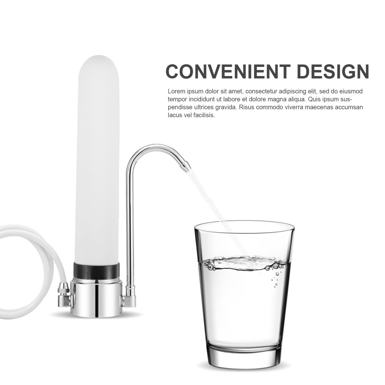 VILLCASE 2 Ensembles Filtres À Eau Céramique Pour Systèmes De Accessoire De Filtration Pour Robinets Éviers 2 Pièces * 2