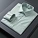 YEBAITOU Men's Summer Elastic Fabric Casual Business Wrinkle-Free Long Sleeve Shirt TL11 M
