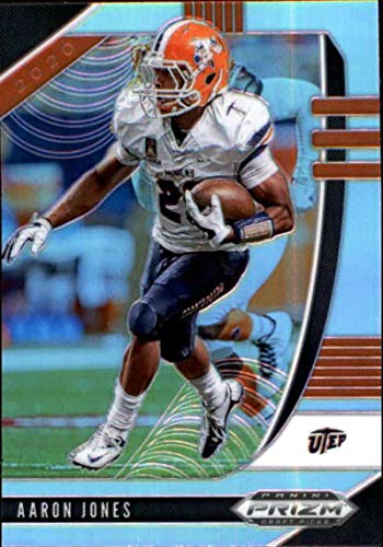 2020 Panini Prizm Draft Prizms Silver #2 Aaron Jones UTEP Miners Football Trading Card