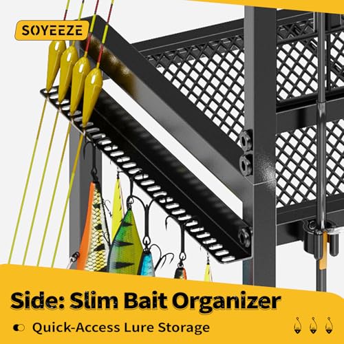 Save 40% on Heavy-Duty 3-Tier Fishing Rod Organizer with Wheels - Image 5