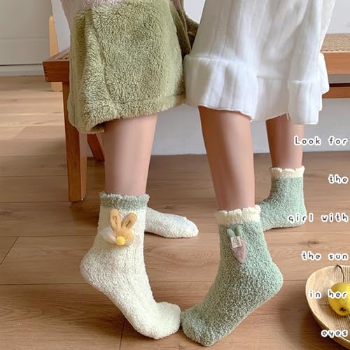 Image of Benefeet Sox Womens Fuzzy Socks Girls Cute Slipper Sock Funny Fluffy Winter Warm Soft Cozy Plush Indoor Sleep Sock