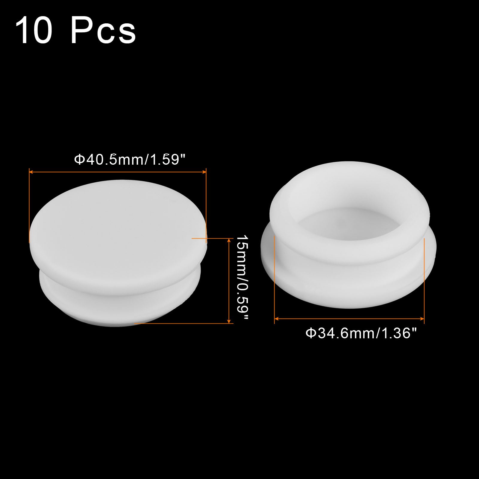 Plug String Diam Snapklik.com : MECCANIXITY Silicone Snap In Locking Hole Plugs Rubber ...