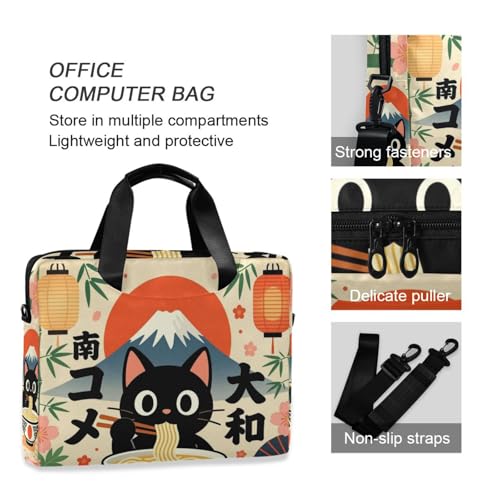 Bolso para Laptop Crossbody 15.6 pulg con Asa y Correa miniatura 6