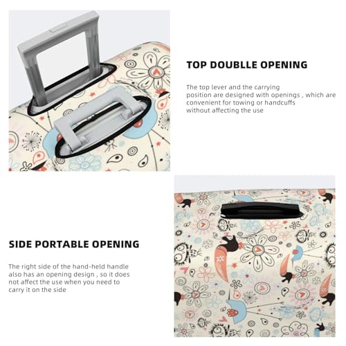 Funniest Birds Luggage Cover Washable Elasticated Luggage Covers for Suitcase tsa Approved Stylish Dust and Scratch Resistant Luggage Case Protector4