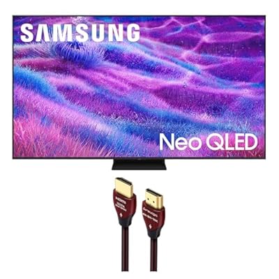 Samsung QN55QN80FAFXZA 55 Inch Neo QLED QN80F Series Supreme UHD 4K TV with a WireLogic Ruby 8ft Ultra High Speed 4K-8K-10K HDMI Cable (2025)