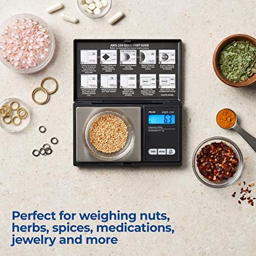American Weigh Scales Signature Series Digital Precision Pocket Weight Scale, Black, 250 x 0.01G