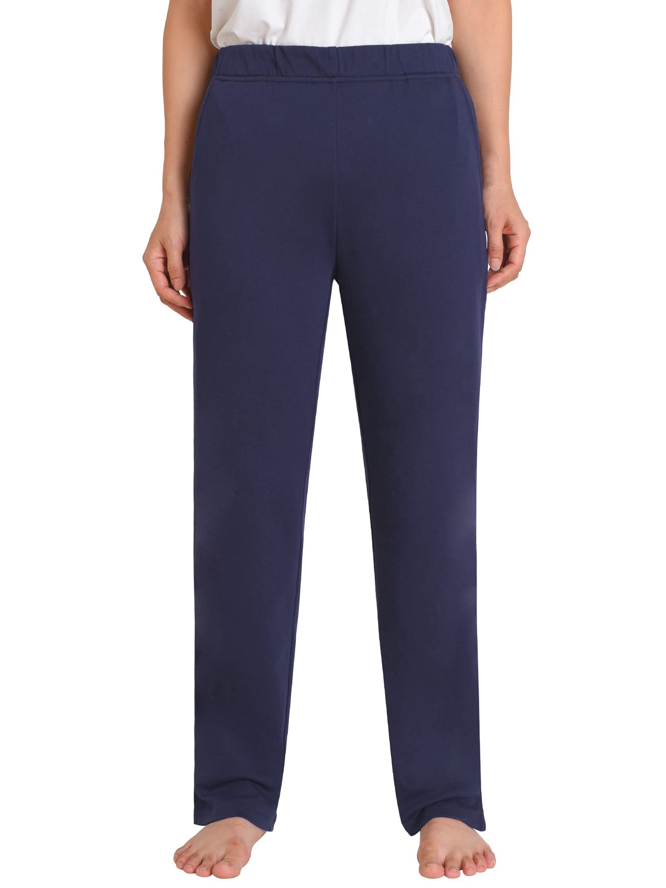 WeinteeWomen's Petite Knit Pants with Pockets