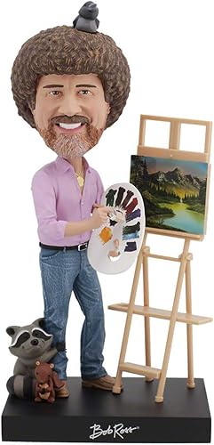 Royal Bobbles Bob Ross - Estatua coleccionable de Bobblehead