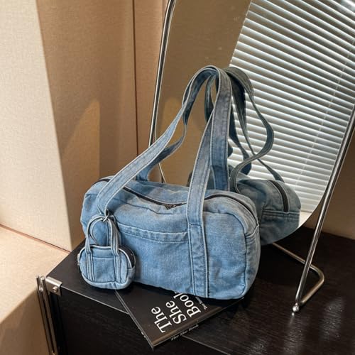 Bolso Tote Denim para Mujer con Múltiples Bolsillos miniatura 4
