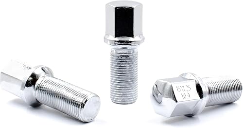 Vista 57 de Wheel Accessories Parts 20 piezas M15 x 1.25 15 x 1.25 pernos de asiento de bellota 6 ranuras para automóvil de 1.575 in de longitud de rosca
