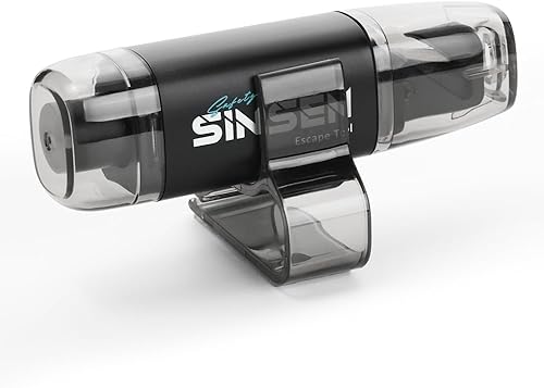 SINSEN Rompeventanas de coche, cortador de cinturón de seguridad y martillo de seguridad para romper cristales, herramienta compacta de escape de