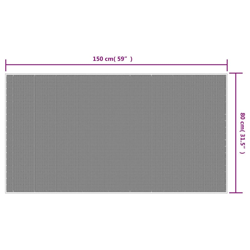 vidaXL Alfombra de Exterior Gris y Verde Agua Reversible 80x150 cm