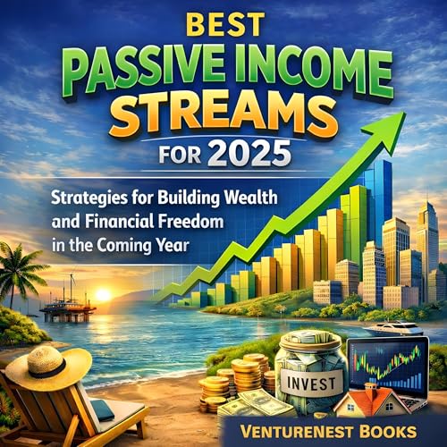 Best Passive Income Streams for 2025 Audiolivro Por VentureNest Books capa
