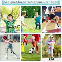 Apricitie 3 Paare Fussball Socken Kinder Grip Socks(M, Weiß+Schwarz+Rot) – Ansicht 2