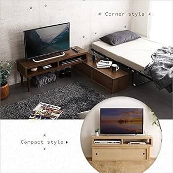 Amazon｜ホームテイスト 完成品伸縮式テレビ台 引き戸タイプ