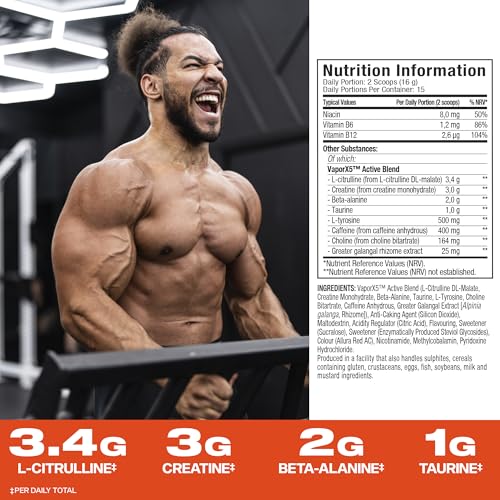 Vapor X5 Pre-Workout, Fruit Punch - 247G - 4