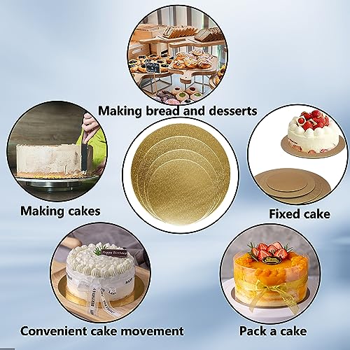 Goiio GO-2205172104 4 Pack Cake Boards Golden Round Cake Circles 6 thumb #6