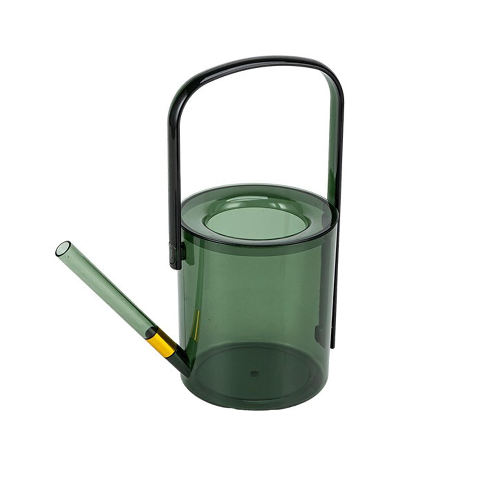 Blanketswarm Kettle Flower Pot Oval Planter,Transparent Gardening Watering Can Flower Vase Dual Purpose Round Bucket,1l Long Spout Handheld Sprinkler Household Watering Flowers(green)