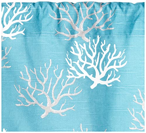 Victor Mill, Inc Captiva Shaped 50" Curtain Valance, White #TOP1