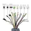36V 48V Electric Bicycles Brushless Controller Kit, Waterproof Motor Controller, 250W 350W S900 LCD Panel 130X Thumb Throttle 8C E Bike Conversion Power Assist Sensor Kit #2