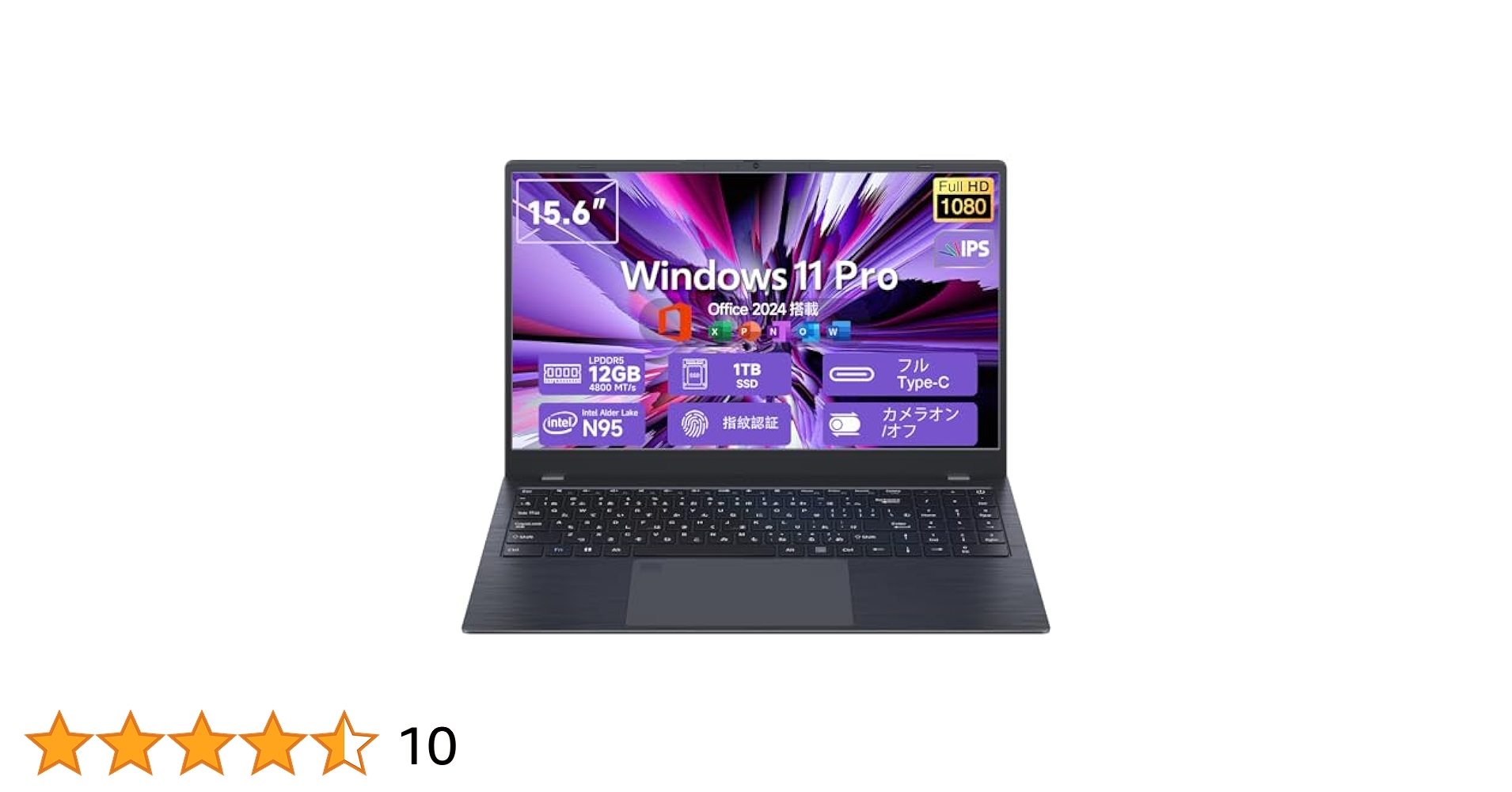 Amazon.co.jp: ノートパソコン N95 薄型ノートPC 15.6インチ