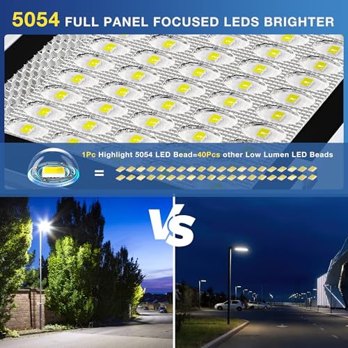 OKPRO 10000W Commercial Split Solar Street Light Outdoor, Solar Lights Outdoor Waterproof for Parking Lot, Dusk to Dawn Solar Flood Light with Remote Control for Yard, Driveway, Road - image 3